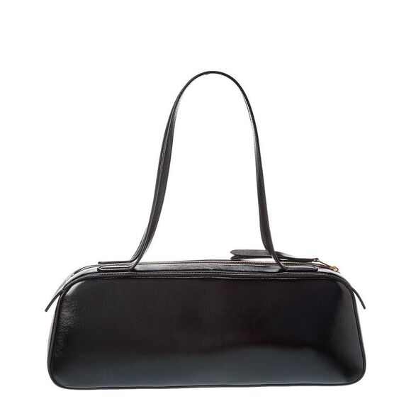 Khaite Simona Leather Shoulder Bag, Black - Picture 2 of 4